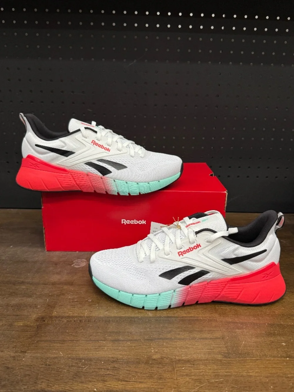 New W/ Box! Men's Reebok Nano Gym 'White/Black/Energy Red' Training Sneakers